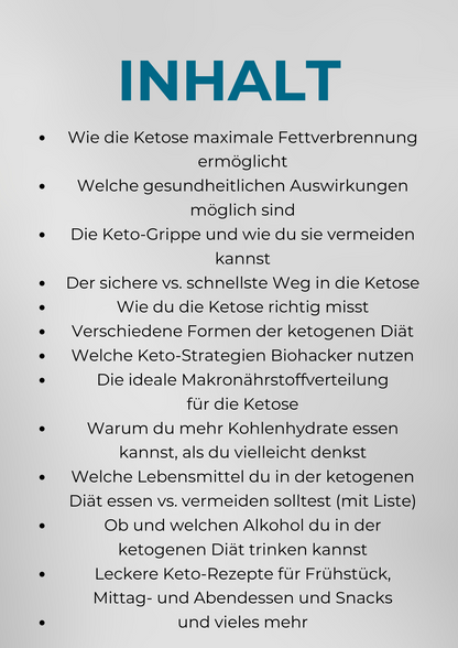 Die Biohacker Keto Anleitung [Ebook]